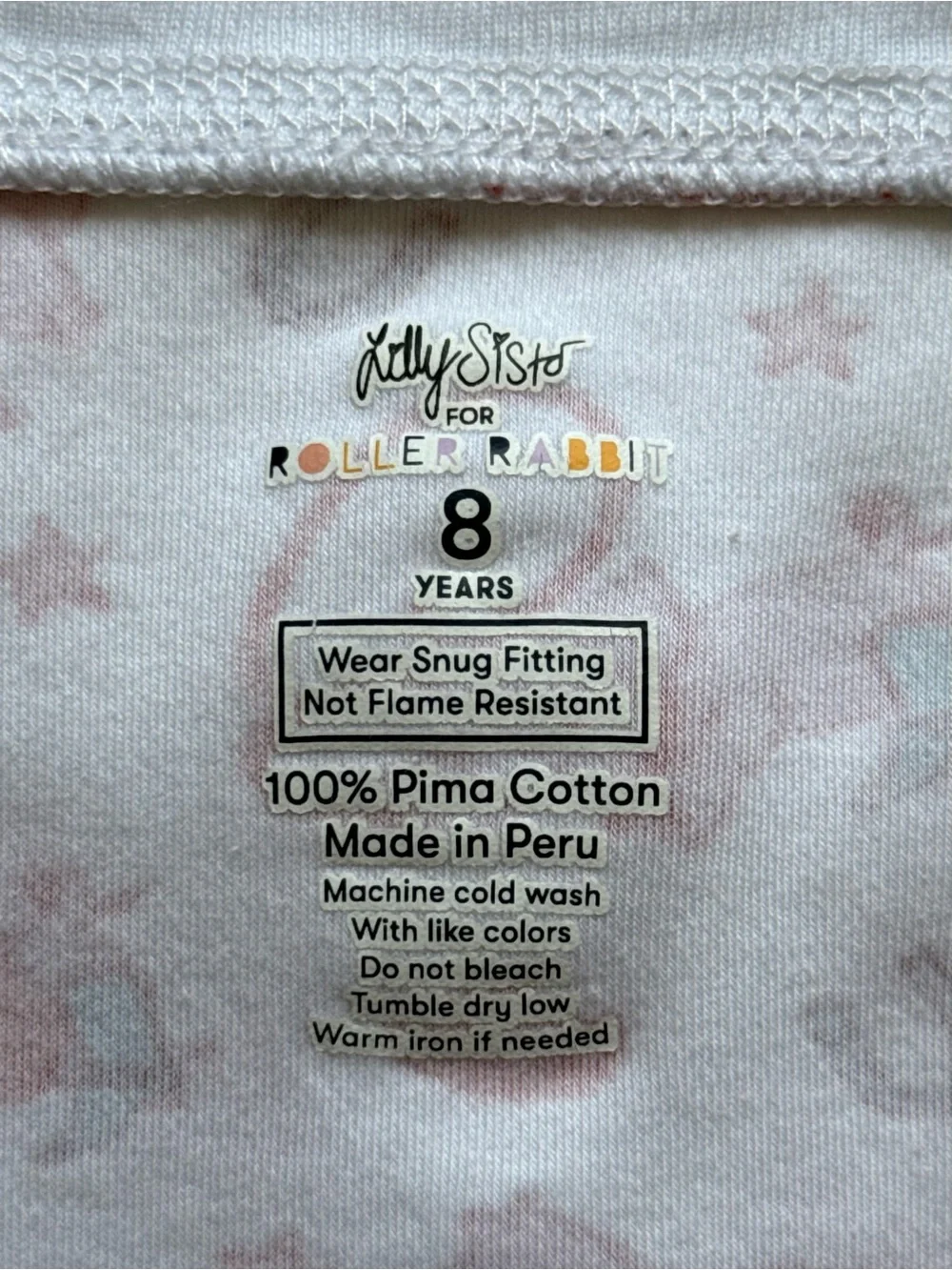 Roller Rabbit × Lilly Sisto Kids “Piggy Up” Pajama Set - Size 8Y